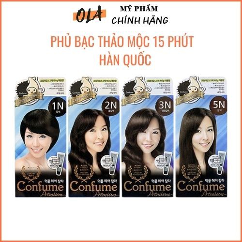 Nhuộm Phủ bạc Thảo dược 15phút Hàn Quốc Confume - mỹ phẩm ola