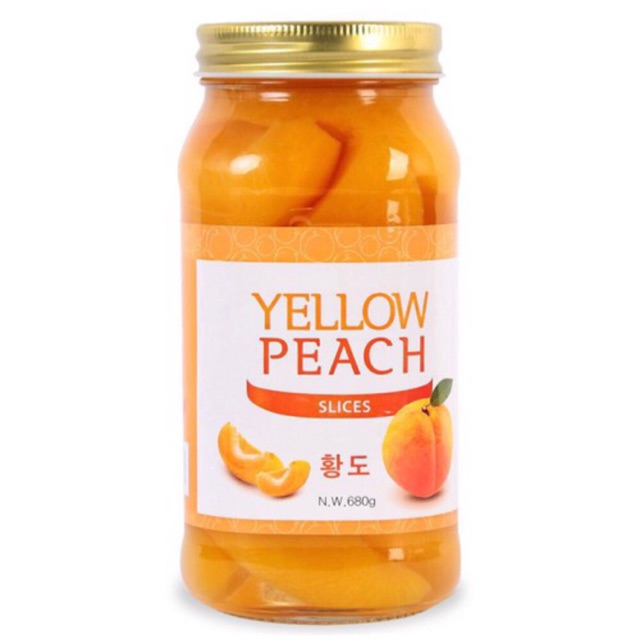 ĐÀO NGÂM HÀN QUỐC YELLOW PEACH 680G