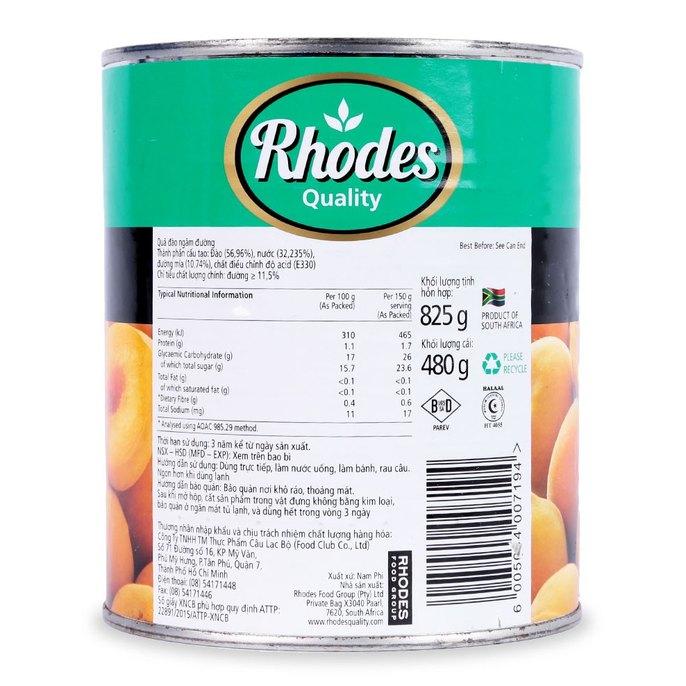 Đào Ngâm Rhodes Nam Phi