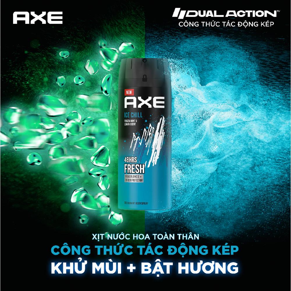 Xịt nước hoa toàn thân dành cho nam AXE Ice Chill (135ml)