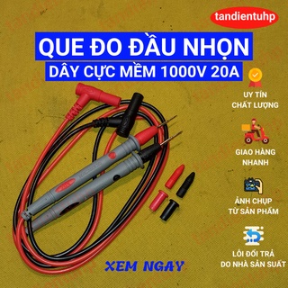 QUE ĐO ĐỒNG HỒ VẠN NĂNG ĐẦU : NHỌN, KẸP CÁ SẤU, ĐO LINH KIỆN DÁN...