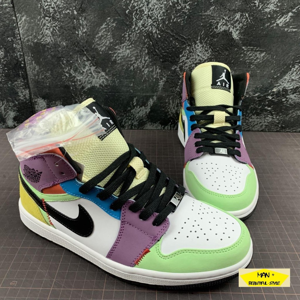 Giày thể thao AIR Jordan 1 Mid SE Multi-Color