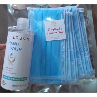 ( Hot Mua 1 tặng 10) Mua chai gel rửa tay khô chính hãng DR SKIN 300ml tặng 10 KTYT