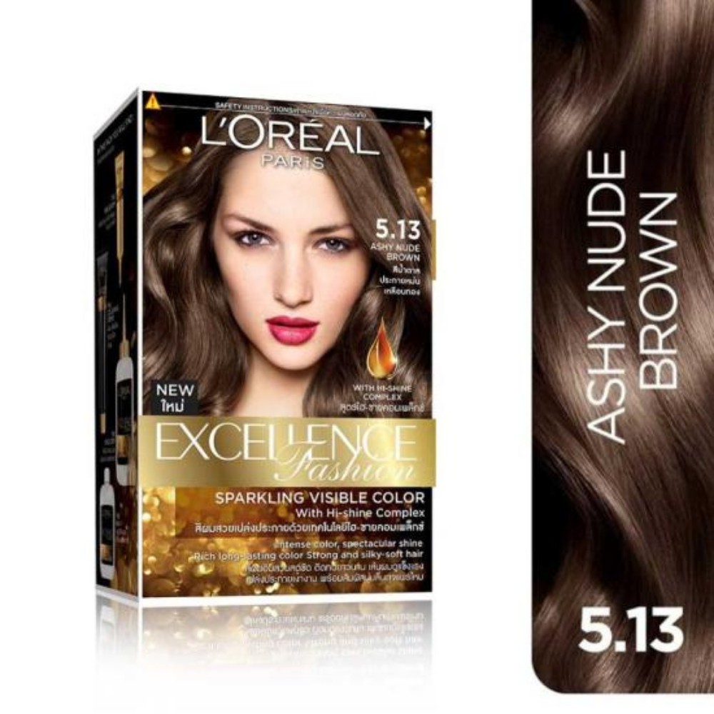 Kem nhuộm dưỡng tóc L'Oreal Paris Excellence Fashion #5.13 Nâu Ánh Tro (172ml)