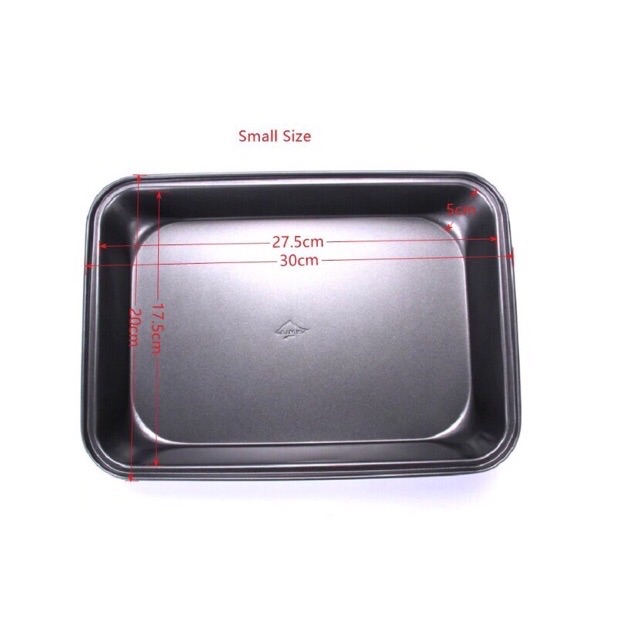 Khay chữ nhật chống dính thành cao