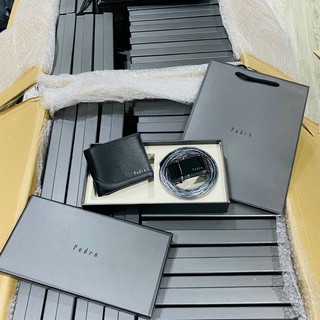 Set ví + thắt lưng fullbox kèm túi giấy hãng
