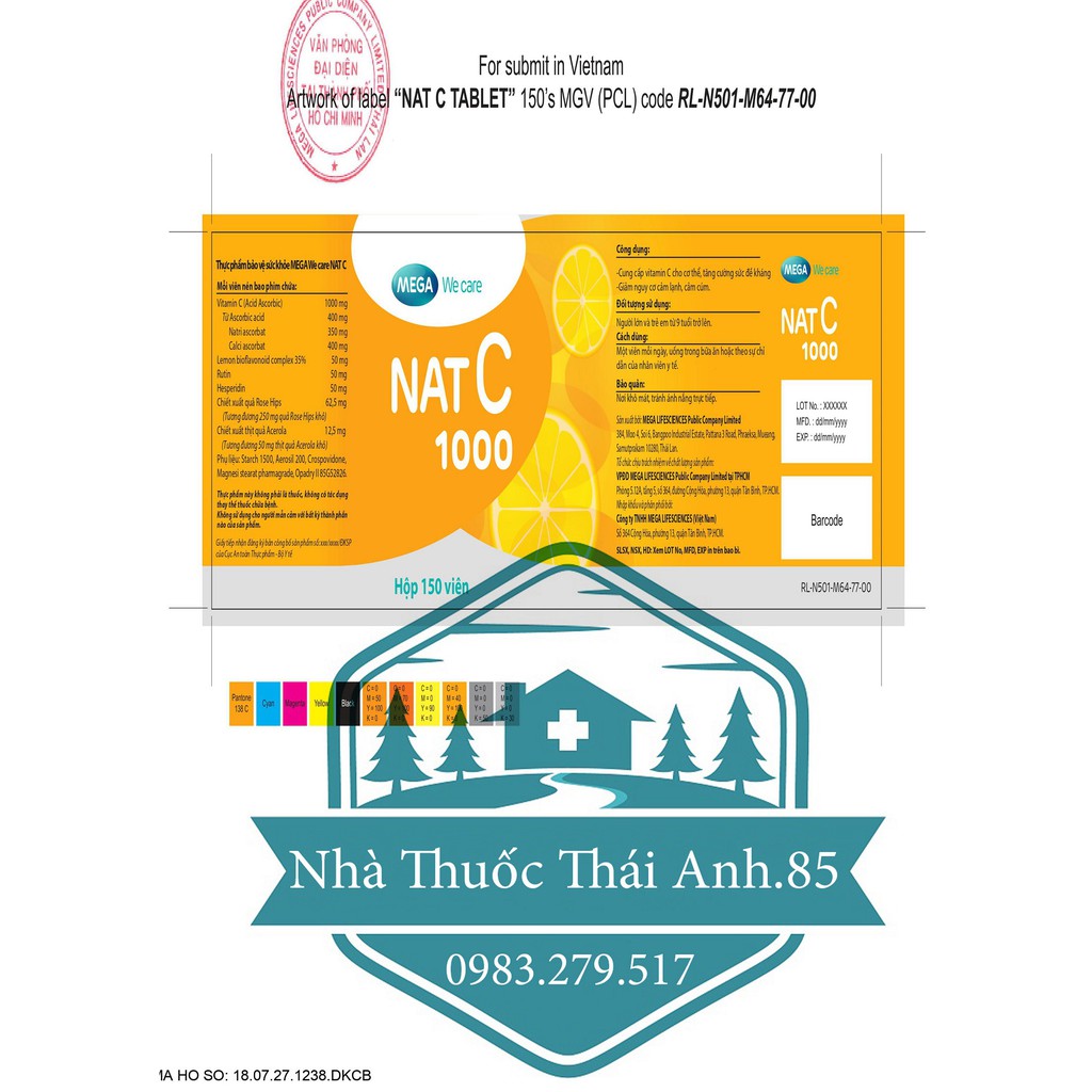 Nat C 1000 - Bổ Sung Vitamin C Tăng Sức Đề Kháng