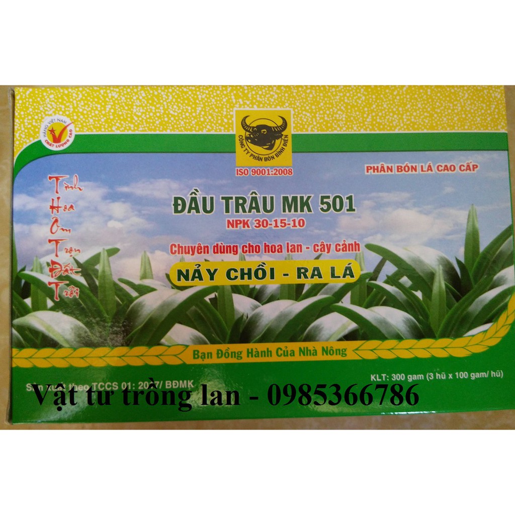 Phân bón đầu trâu 501 thúc đẩy nảy mầm, ra lá