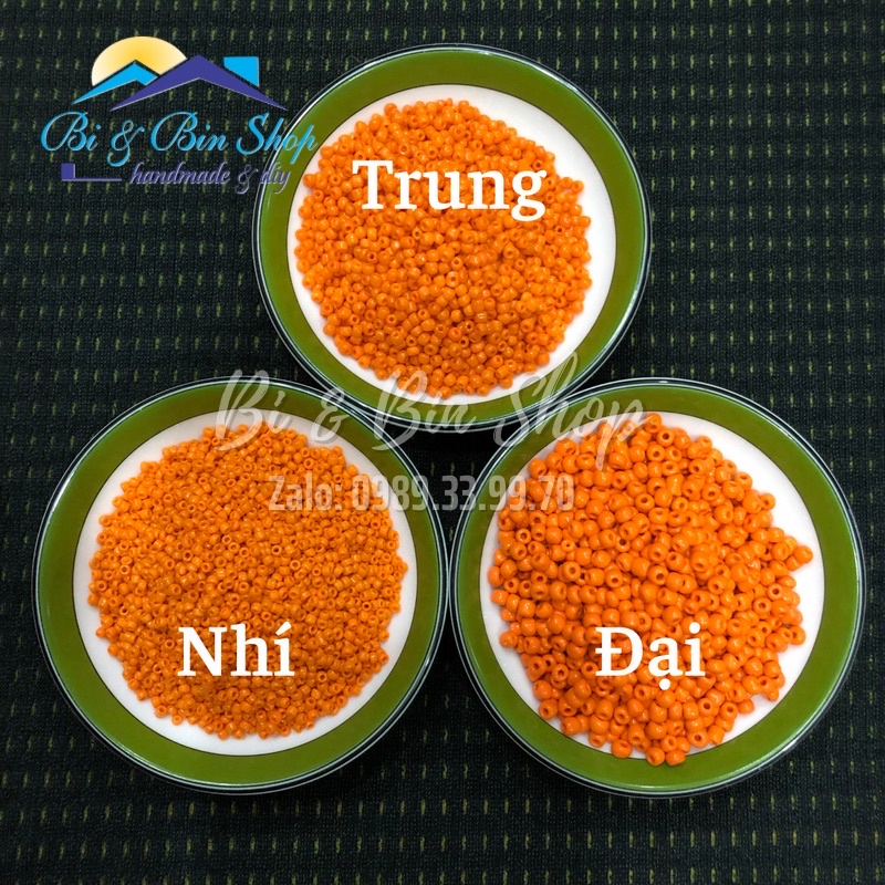 90g Hạt Cườm 3mm Màu Sứ Đính Kết Trang Phục, Làm Trang Sức Handmade