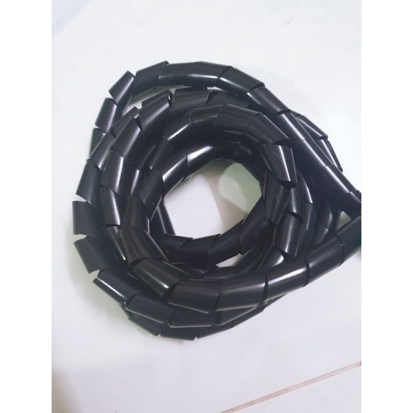 Dây xoắn ruột gà phi 20 màu đen