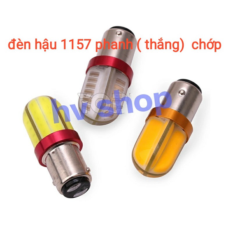 bóng đèn led hậu CHỚP siêu sáng 8 MẶT COB gắn xe máy 1157 12V hv shop