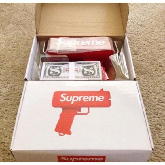 Đồ Chơi Súng Bắn Ra Tiền Supreme Bao Gồm 01 Xấp Tiền Supreme Cash Cannon Money Gun