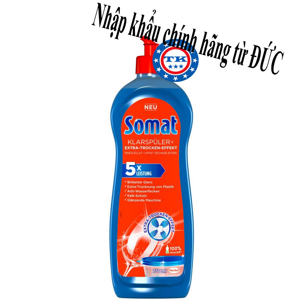 Combo 2 Bịch Bột Rửa Ly - Bát Chuyên Dùng Cho Máy Somat 1,2kg - Đức