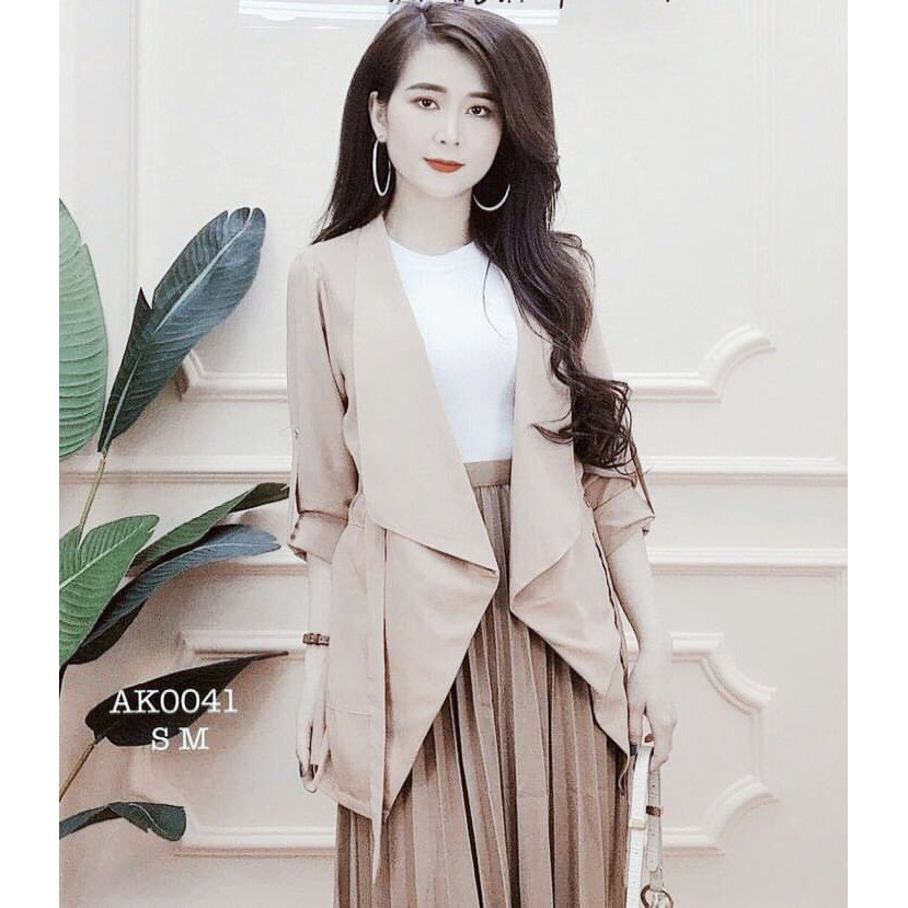 XẢ KHO Áo khoác Blazer nữ  Hot Trend  Hàn Quốc có đai thắt siêu xinh đủ màu | BigBuy360 - bigbuy360.vn