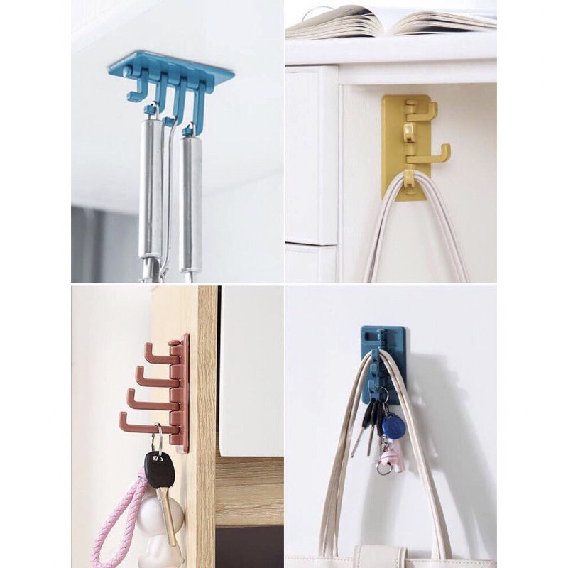 Móc Treo Đồ Đa Năng Dán Tường Hình Cây Thông
