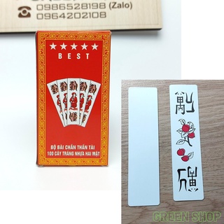 Bài chắn tráng nhựa 2 mặt - Bài đánh chắn 100 quân