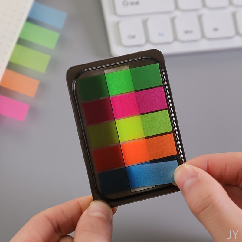 【JY】Macaron Color Fluorescent Color Extractable Index Sticker