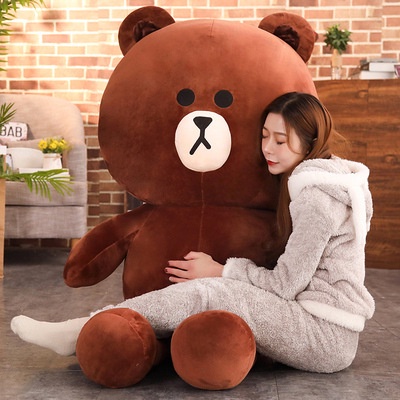 Gấu bông brown to cao cấp, thú nhồi bông teddy khổng lồ màu socola dễ thương