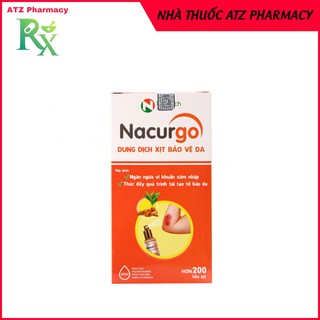 Băng vết thương dạng xịt Nacurgo - Giúp làm lành vết thương, hạn chế để lại sẹo, giảm thâm nám