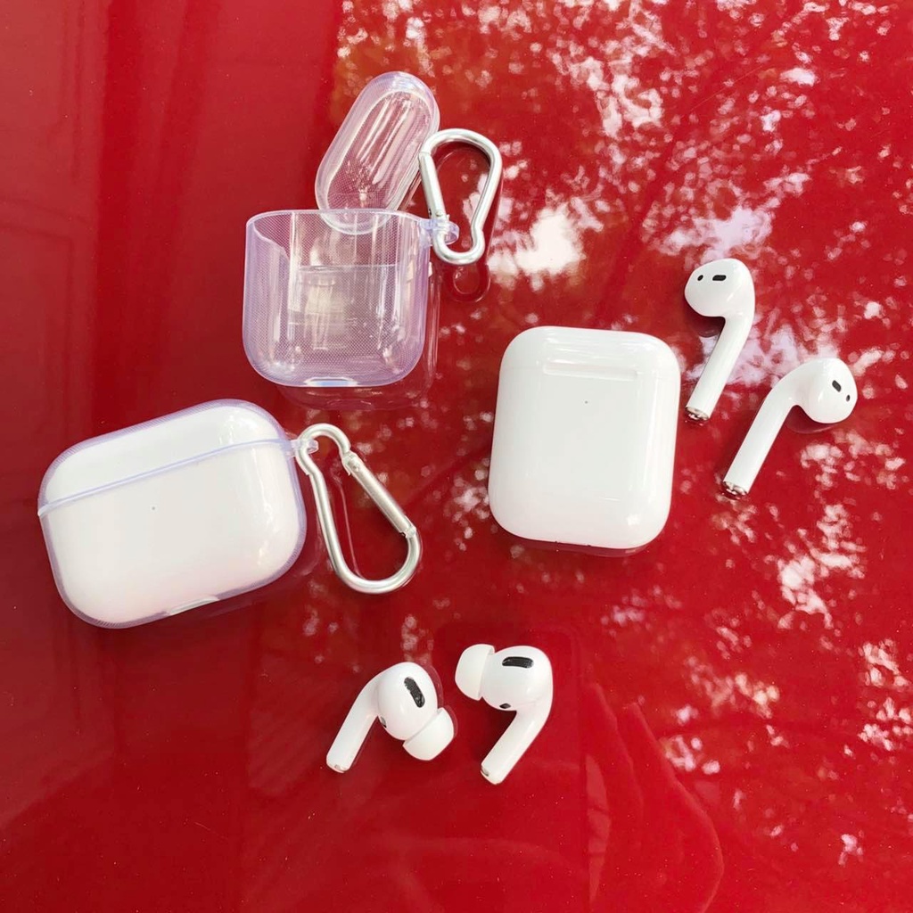 Case airpods trong suốt ,ốp airpods chất liệu Silicon đựng tai nghe không dây cho tai nghe 1 2 3 pro i12 pro4