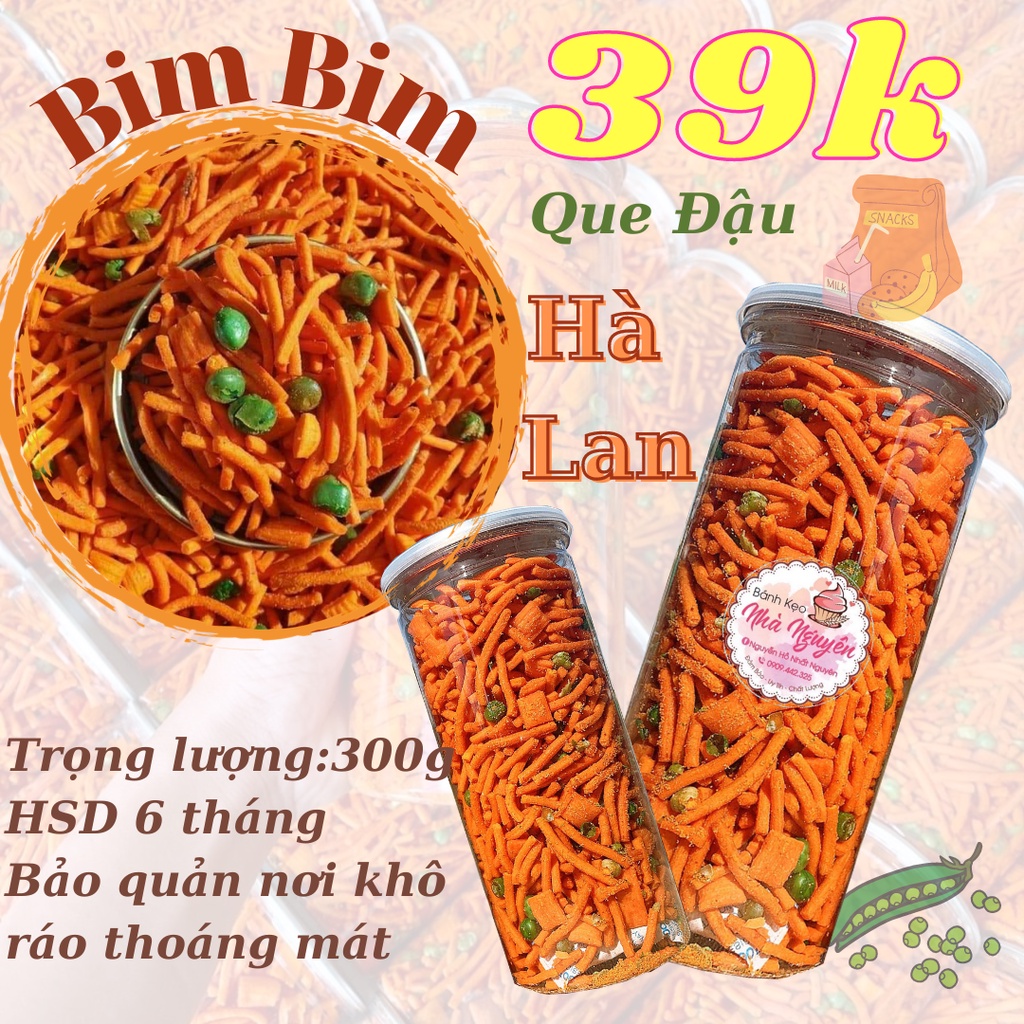 BIM BIM QUE ĐẬU HÀ LAN dạng lon 300g