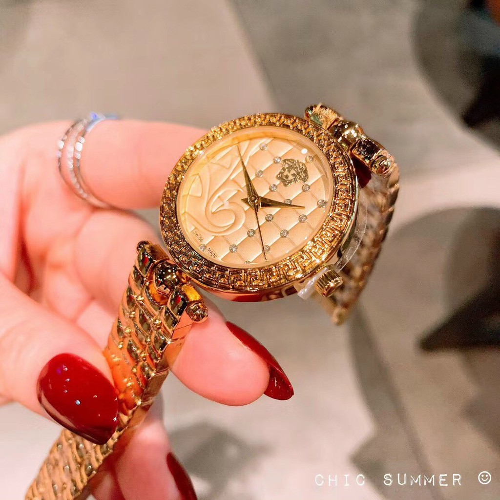 Đồng hồ nữ chính hãng VER dây thép không gỉ