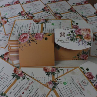 500 thiệp cưới + in 2 mặt ( sơ đồ )