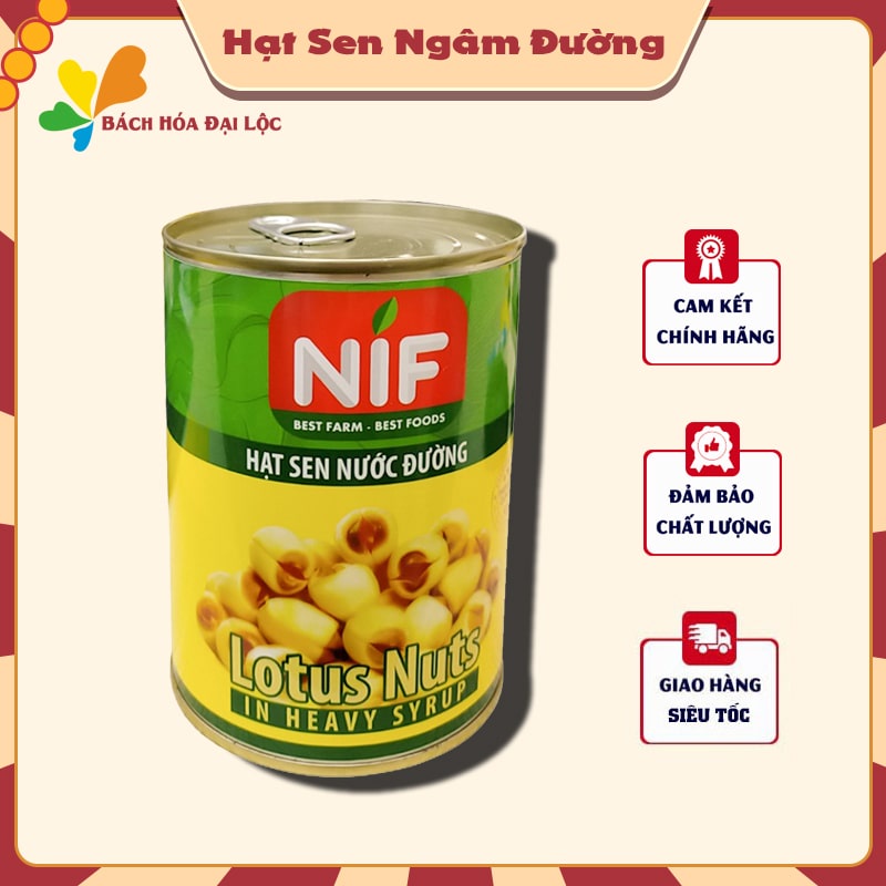 Hạt Sen Ngâm Đường NIF ( Chính hãng - chuẩn vị )