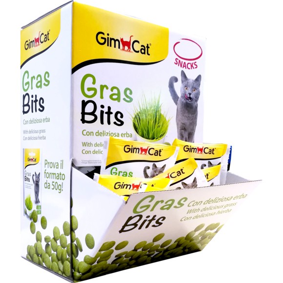 Bánh thưởng cho mèo snack Gimcat 50gr, viên phô mai cheezie cỏ mèo grasbits pouch Con Mèo Xiêm