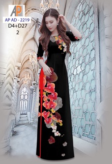 Vải áo dài in hoa lan