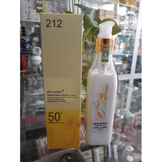 SẮC HƯƠNG kem dưỡng trắng da toàn thân giúp chống nắng 50+ làm trắng da nhanh 200ml