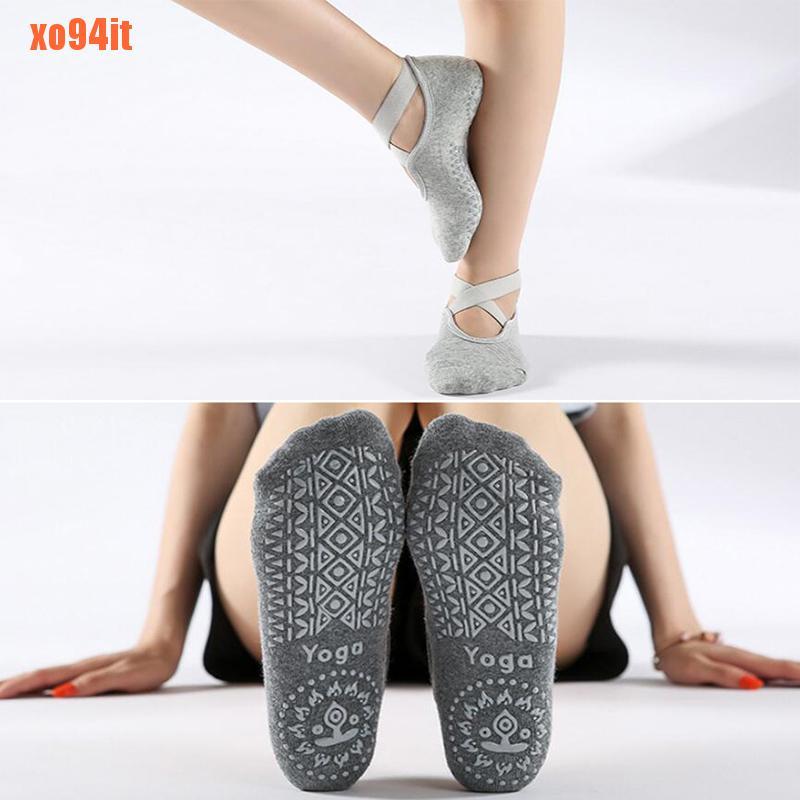 Vớ Cotton Hở Lưng Tập Yoga / Múa Ba Lê Chống Trượt Dành Cho Nữ