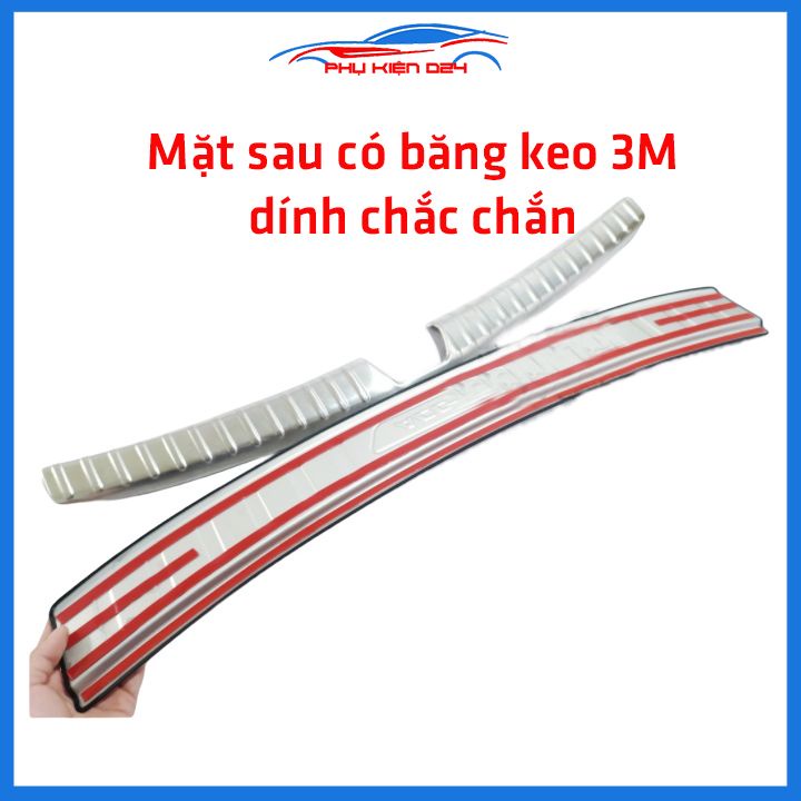 Ốp chống trầy cốp Accent 2021-2022 Inox chống va đập bảo vệ xe