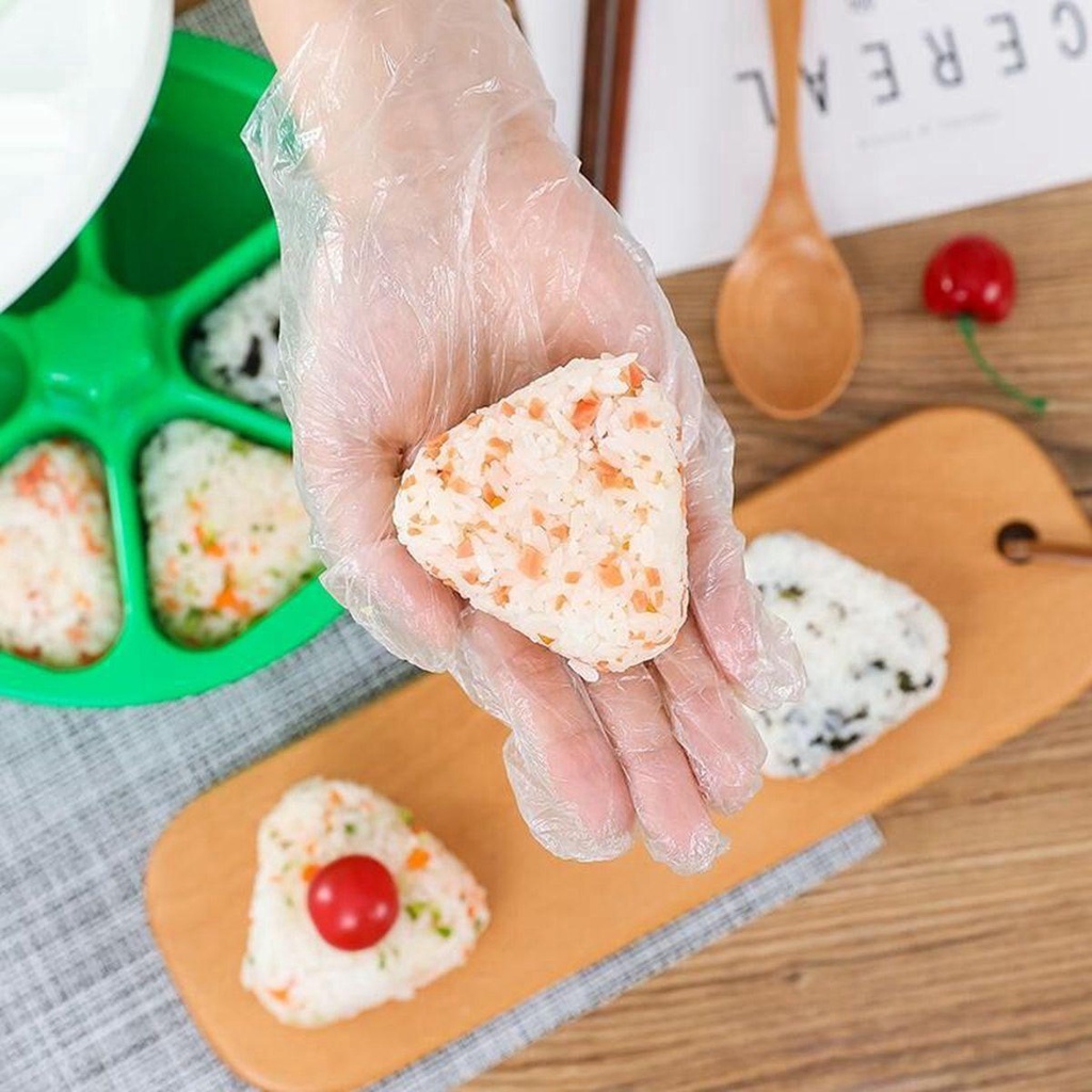 Khuôn Làm Sushi 6 Ngăn Bằng Nhựa Không Dính Kiểu Nhật Bản