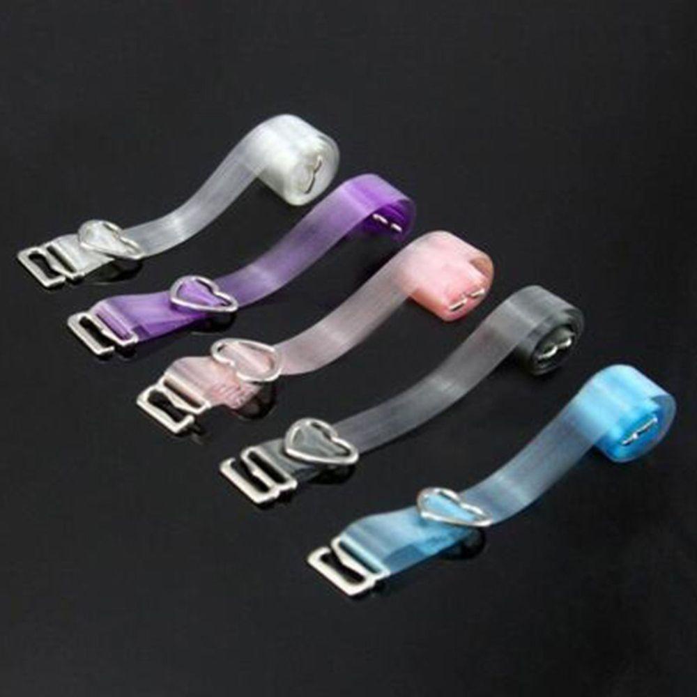 MOCHO Set Dây Áo Ngực Kẻ Sọc Trong Suốt Điều Chỉnh Được Kèm Dây Áo Ngực Hình Trái Tim Mềm Mại Và Thoải Mái