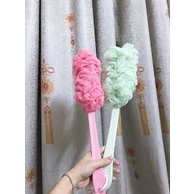 Chổi Bông Tắm Có Cán Cọ Lưng Đầu Bông Tắm Siêu Mềm Mại
