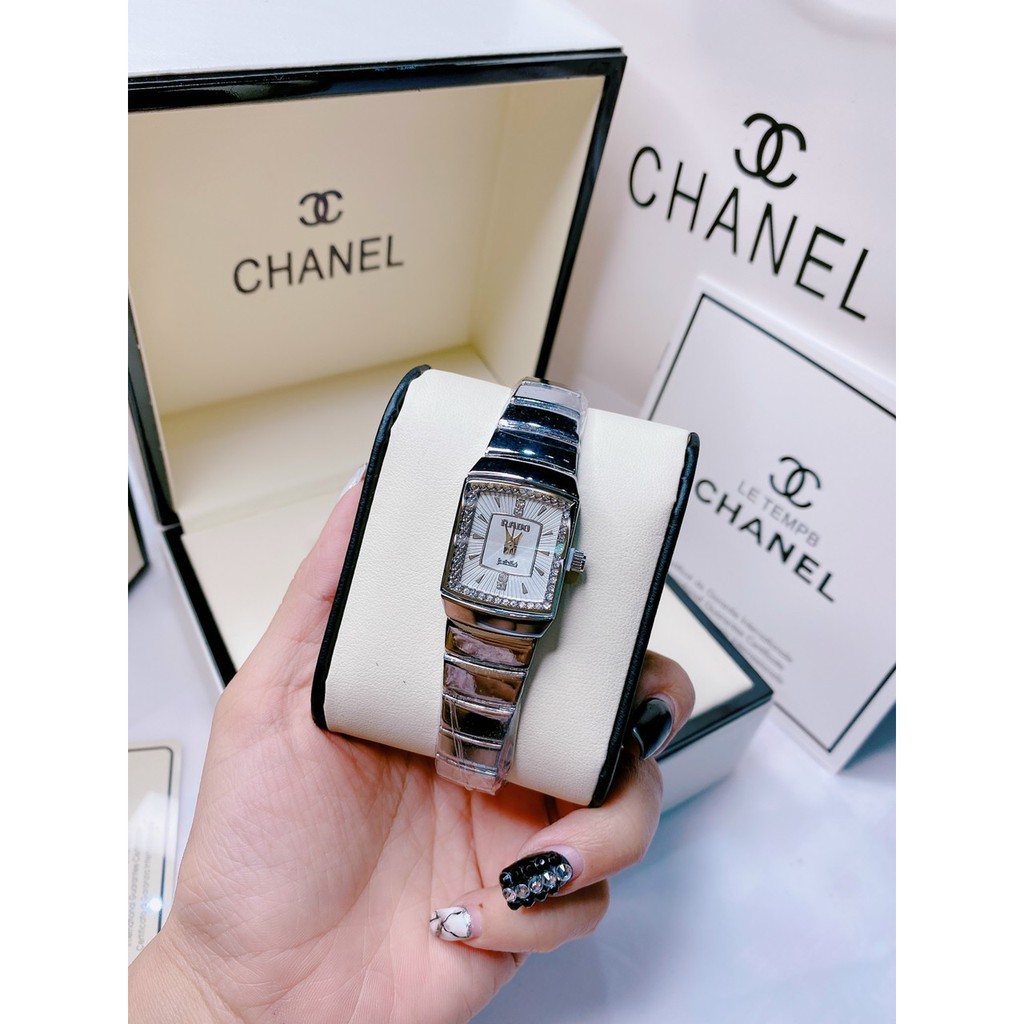 (Bảo hành 12 tháng) Đồng hồ cặp đôi Rado Nam nữ dây thép không rỉ, đính đá tinh tế, bảo hành 12 tháng | BigBuy360 - bigbuy360.vn