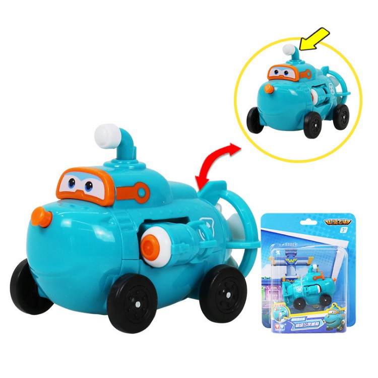 Mô hình tàu ngầm mini Willy đồ chơi super wings đội bay siêu đẳng đồ chơi trẻ em