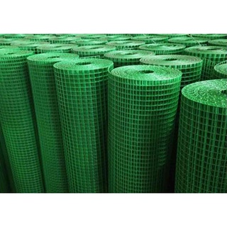 Lưới vuông sắt bọc nhựa mắt 1cm nguyên cuộn chống chuột, làm vườn