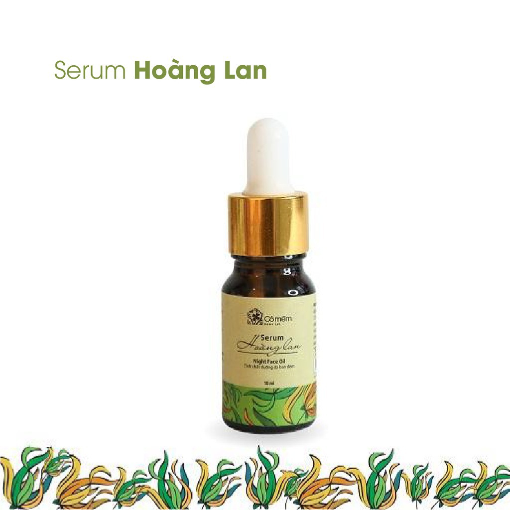 Serum Đêm Hoàng Lan Giảm Thâm Ngừa Nám Da Chăm Sóc Da An Toàn Cho Bà Bầu Cỏ Mềm