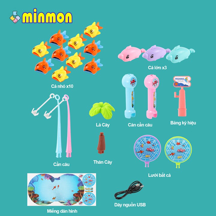 Bộ đồ chơi câu cá MINMON cho bé phát triển trí thông minh - MM0026