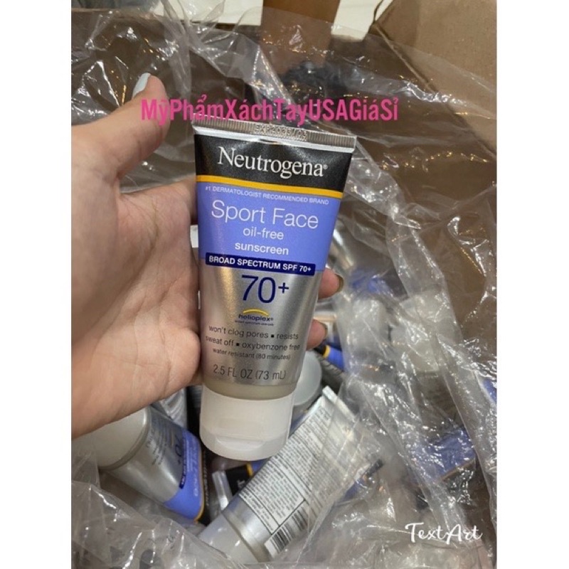 Kem Chống Nắng Thể Thao Cho Da Mặt Neutrogena Sport Face Oil Free Sunscreen SPF70 73ml