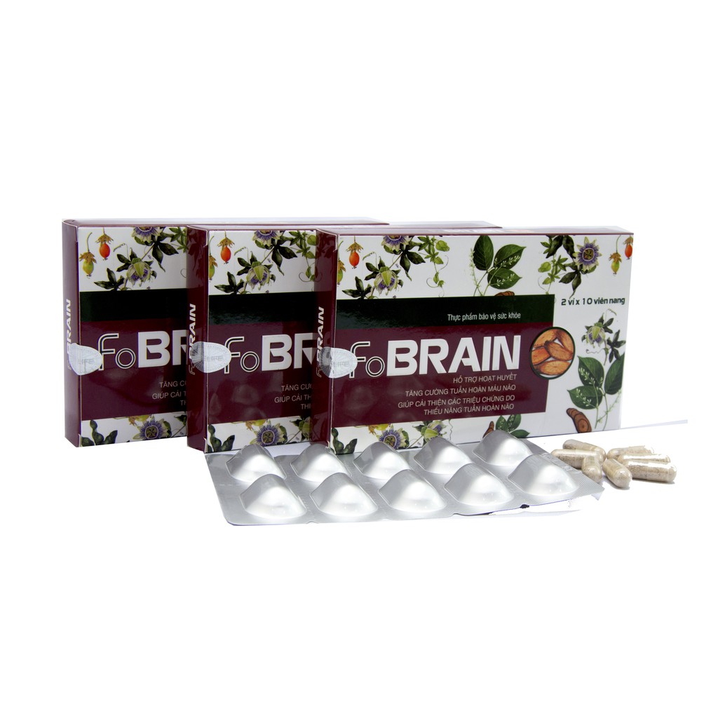 Giúp Tăng Cường tuần hoàn mãu não, giảm nhanh rối loạn tiền đình- Đạt chuẩn GMP- FOBRAIN. | BigBuy360 - bigbuy360.vn