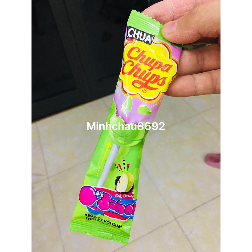 Kẹo Mút Chupa Chups nhân thổi Big Babol ( MỘT cái lẻ )