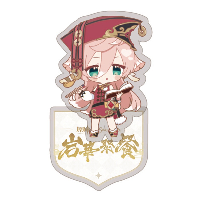 Mô hình acrylic nhân vật Noelle Diluc Barbara game Genshin Impact xinh xắn trang trí bàn