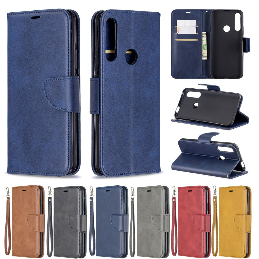 Bao da điện thoại màu trơn thời trang cho Huawei Y9 Prime（2019）/P Smart Z