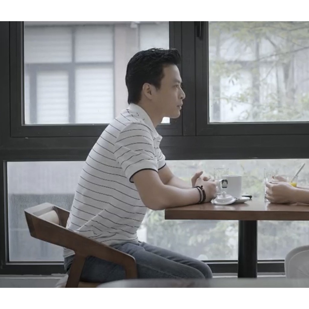 Áo Polo Nam, Áo Phông Nam Cổ Bẻ Phối Sọc Ngang Thời Trang Công Sở Chất Liệu Vải Cá Sấu Cao Cấp - AC108 - Azila