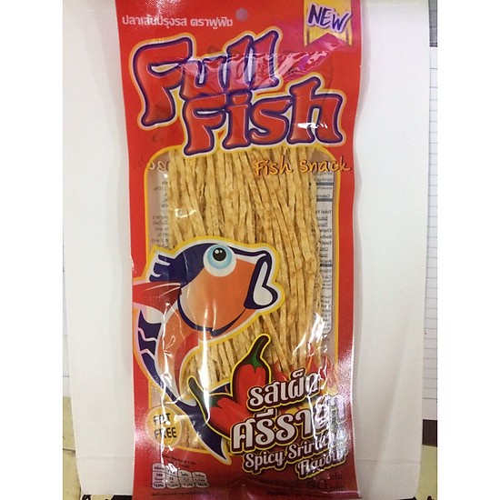Cá khô sợi Full Fish vị Cay, vị BBQ, vị Gà Nướng Và vị Cua 80g Thái Lan