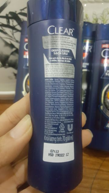 Dầu gội Clear men mini