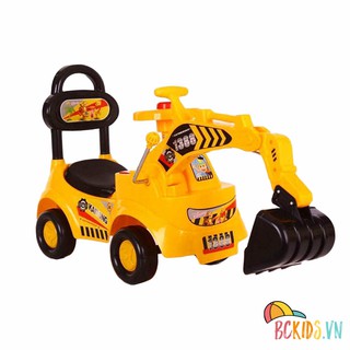 Xe cẩu chòi chân cho bé, máy xúc cho trẻ em ngồi lái BC-1388